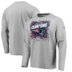 NWOT Fanatics Patriots Super Bowl LIII Champions Long Sleeve Tee